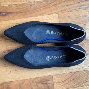 Rothy’s The Point - Black solid - size 10
